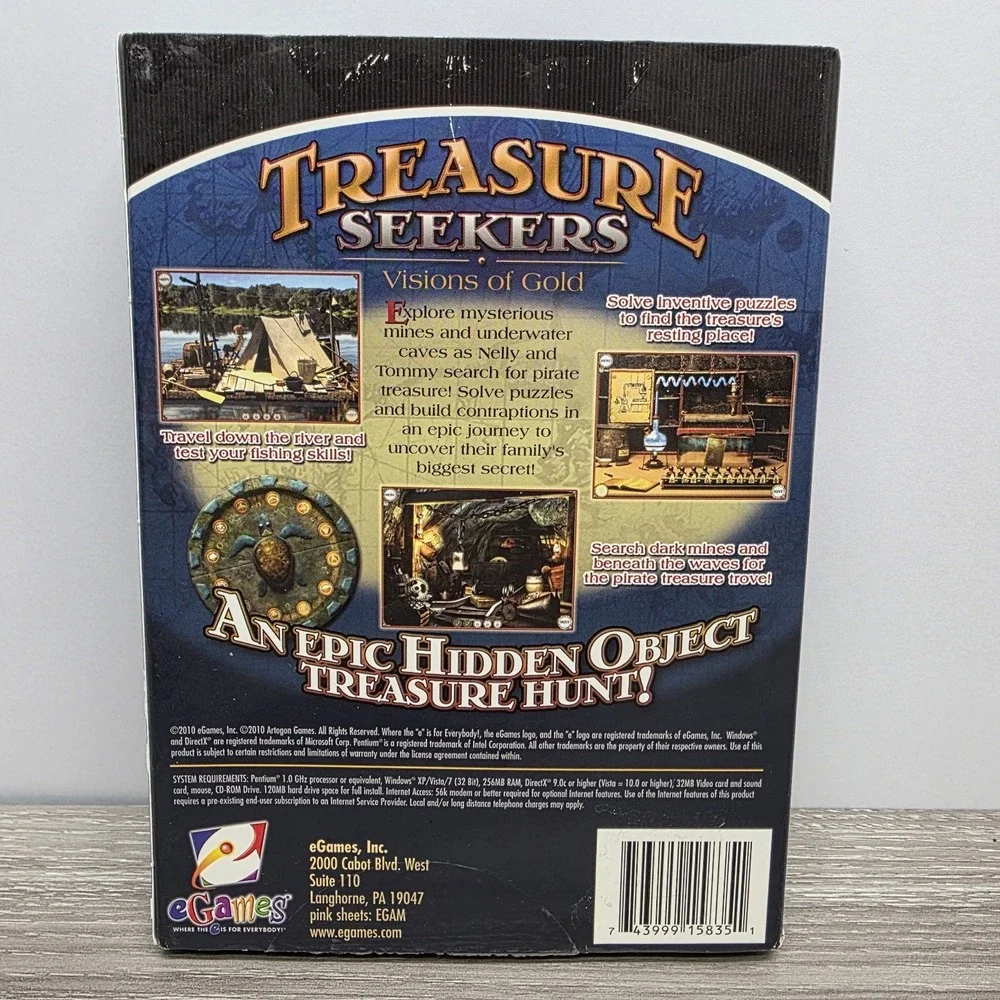 Treasure Seekers: Visions of Gold (PC, 2010) Vintage PC Game